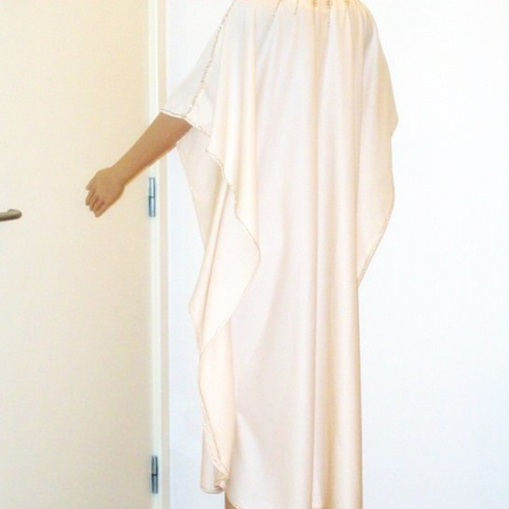 vintage 1970's xs kaftan goddess dress - Picture 3 of 5